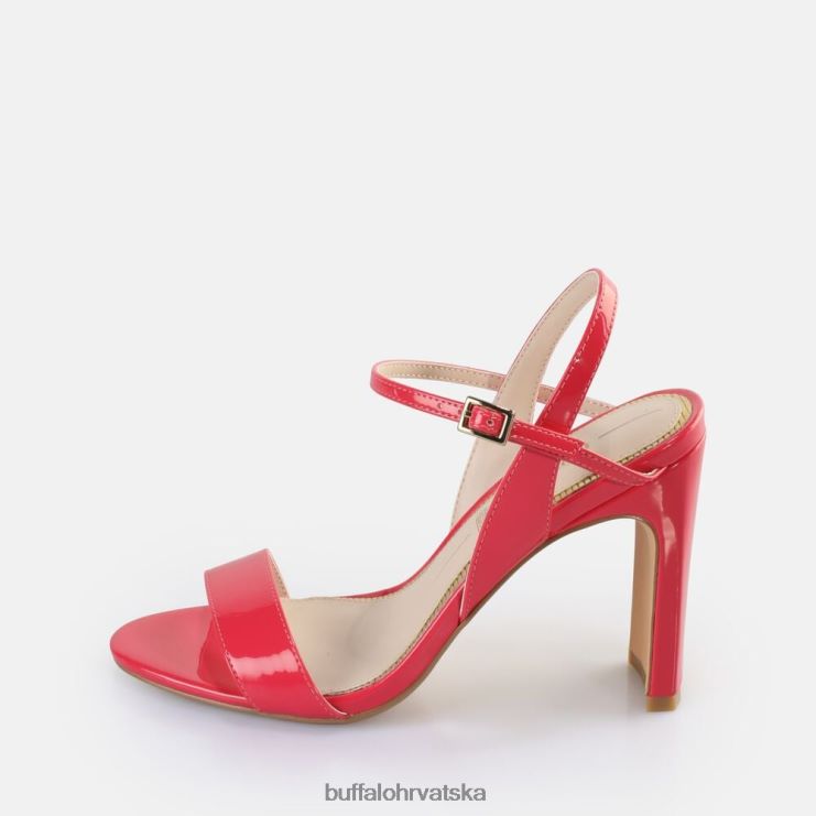 tamno roza Buffalo jean uredne sandale na petu veganske |sandale TDD6T41